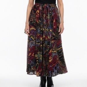 Vibrant Multicolor Maxi Skirt